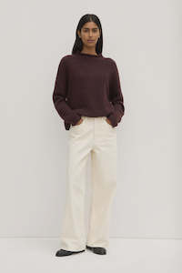 Knitwear Jumpers: Assembly Label Apolline Knit Burgundy