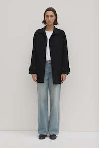 Outerwear: Assembly Label Pierra Wool Coat Black