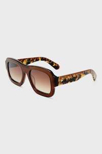 Karen Walker Moonside Zig Zag Caramel Sunglasses