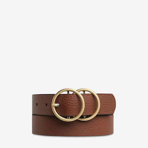Belts: Status Anxiety Mislaid Belt Tan Gold