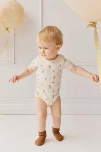 Jamie Kay Organic Cotton Hudson Short Sleeve Bodysuit - Le Lapin