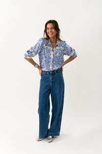 Tops: Lollys Laundry Bono Shirt Light Blue