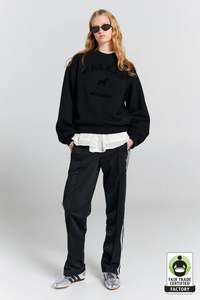 Knitwear Jumpers: Karen Walker Walker Crewneck Sweatshirt Black