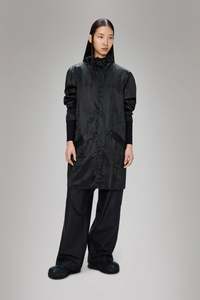 Rains Long Jacket - Coal