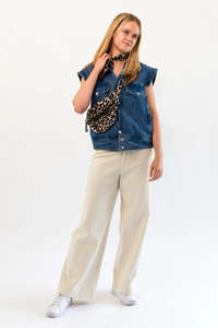 Scarves: Lollys Laundry Rosemary Neck Scarf Leopard Print