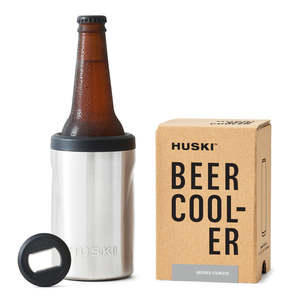 Home Living: Huski Beer Cooler 2.0 -Brushed Stainless