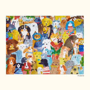 Books Stationary: WerkShoppe 500 Piece Puzzle - Doggie Day Care