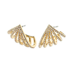 Gold: Pilgrim Priscilla Earrings Crystal/Gold