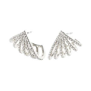 Pilgrim Priscilla Earrings Crystal/Silver