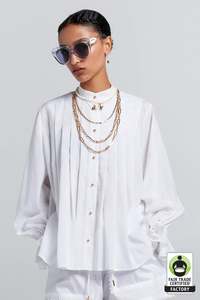 Karen Walker Furrow Shirt White