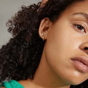 Accessories: Pilgrim Emanuelle Recycled Earrings 3 in 1 - Gold