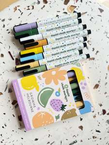 Lifestyle: Growme Pastel Chalk Pens - 8 Pack