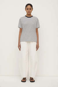 Assembly Label Leony Stripe Tee True Navy/Antique White