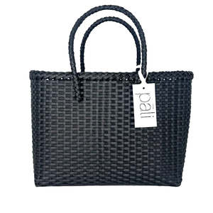 Bags Wallets: Pali Mira Basket Tote Large Black