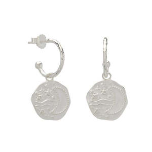 Murkani Night Sky Hoop Earrings - Sterling Silver