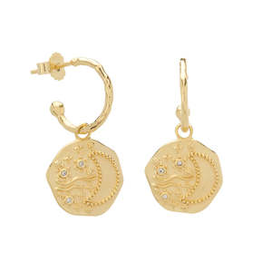Murkani Night Sky Hoop Earrings - Gold