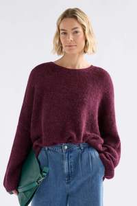 Knitwear Jumpers: Elk Agna Sweater Merlot