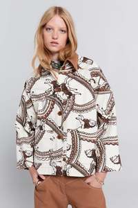 Outerwear: Karen Walker Fairground Jacket Cream Multi