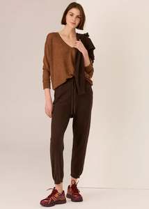 POL Vaun V-Neck Knit Toffee