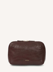 Saben Tate Pouch Espresso Croc