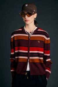 Karen Walker Elodie Cardigan Poppy Stripe
