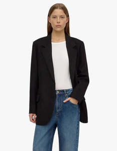 Outerwear: Assembly Label Isabel Blazer Black