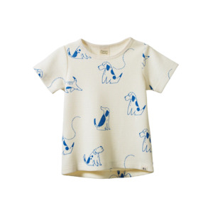 Nature Baby River Tee Waffle Dog Walk Print