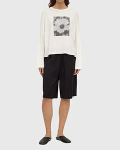 Tops: Assembly Label Flora Long Sleeve Tee Antique White