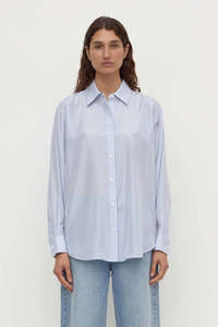 Tops: Assembly Label Spencer Stripe Silk Shirt