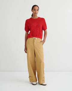 Tops: Kowtow Ariel Top Poppy Red