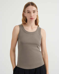 Tops: Kowtow Everyday Singlet Flint