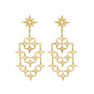 Jewellery: Lindi Kingi Stardust Earrings | Gold