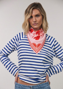 Scarves: Lollys Laundry Libby Lobster scarf Red