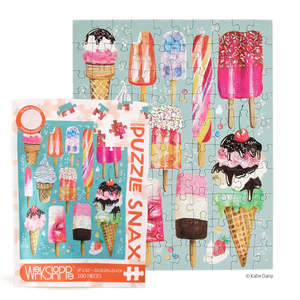 Books Stationary: Werkshoppe Snax Size 100 Piece Jigsaw Puzzle Ice Cream & Pops