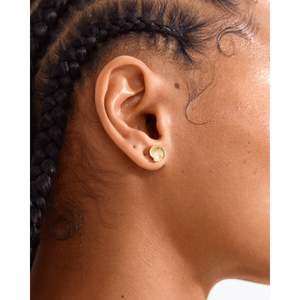 Earrings: Pilgrim Opal Seashell Earrings Gold