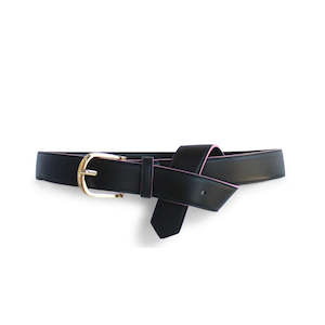Bags Accessories: Kathryn Wilson Cassie Belt Black Calf/Camelia