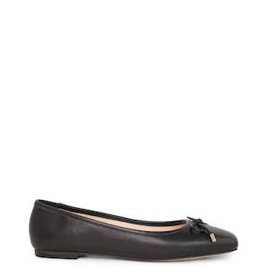 Flats: Kathryn Wilson Audrey Ballet Black Calf