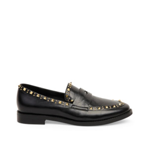 Loafers Brogues: Kathryn Wilson Amber Black Hi Shine