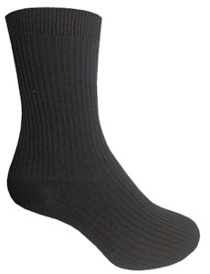 Designer Textiles Merino Classic 2x2 Rib Dress Blueberry