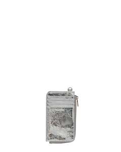 Saben Winona Card Holder Silver Crinkle