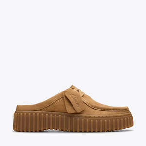 Clarks Torhill Mule Light Tan Nubuck Womens