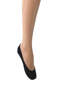 Socks: Trasparenze Peggie Black Hidden Nylon Sockettes