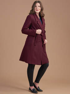 Final Sale: Essential Winter Coat in Bordeaux