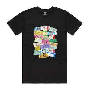 Concert Tickets 2 - Famous Artists - Men's T-Shirt - Black