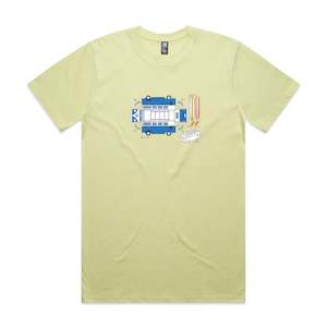 Tee Shirt Artwork By Phil Dron: Kombi Men's T-Shirt - Pale Lime