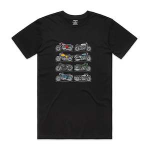 Frontpage: Vintage Motorcycles - Men's T-Shirt - Black