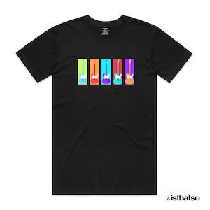 Guitars: Fenders Men's T-Shirt - Black