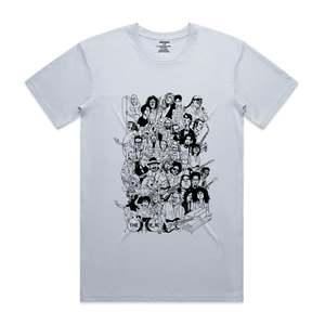 Tee Shirt Artwork By Joseph Qiu: Rock Stars 2 Men's T-Shirt - Powder Blue