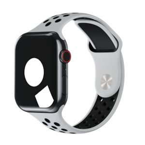 Sport Band Active For Apple Watch: Summit White/Black Sport Band Active for Apple Watch