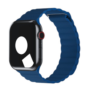 Cape Cod Blue Leather Loop for Apple Watch
